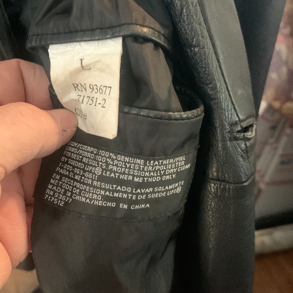 J. FERRAR LEATHER JACKET - Picture 4 of 5